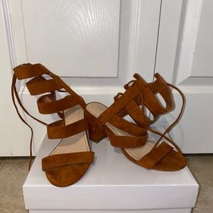 Burnt Orange Wedged Heel